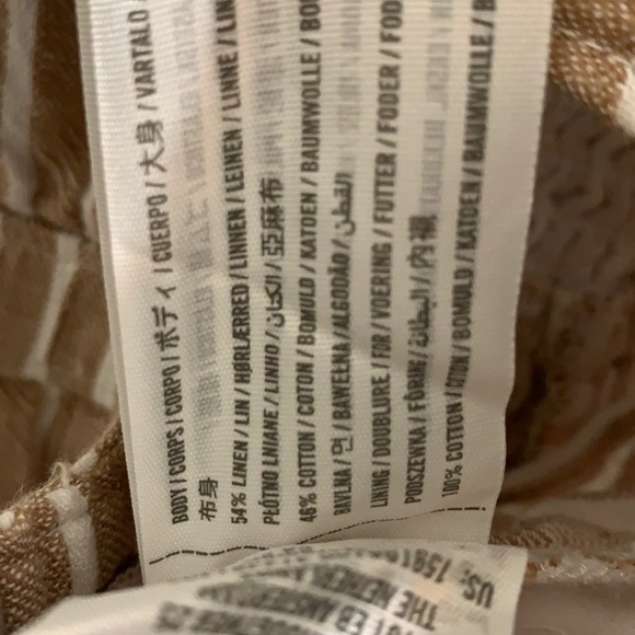 Abercrombie Striped Linen Jumpsuit - Small - Picture 9 of 9